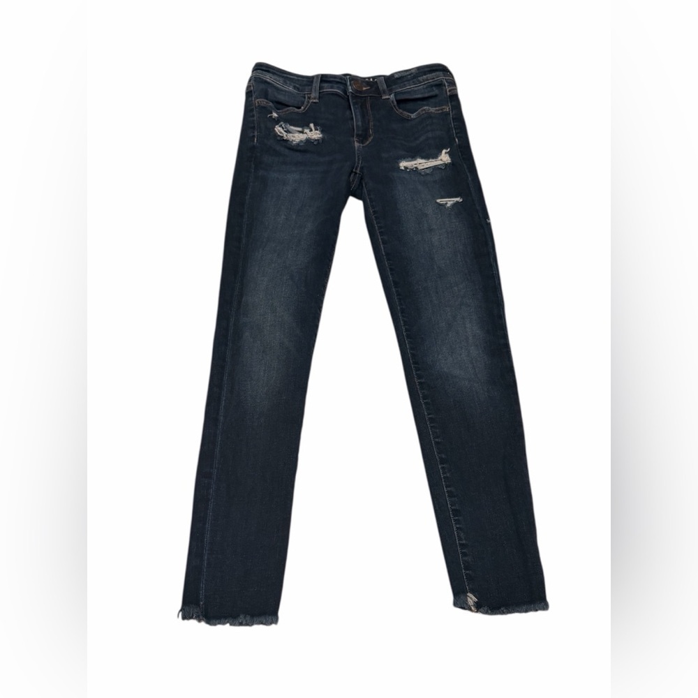 American Eagle Jegging Jeans Next Level Stretch Distressed Size 2 Short